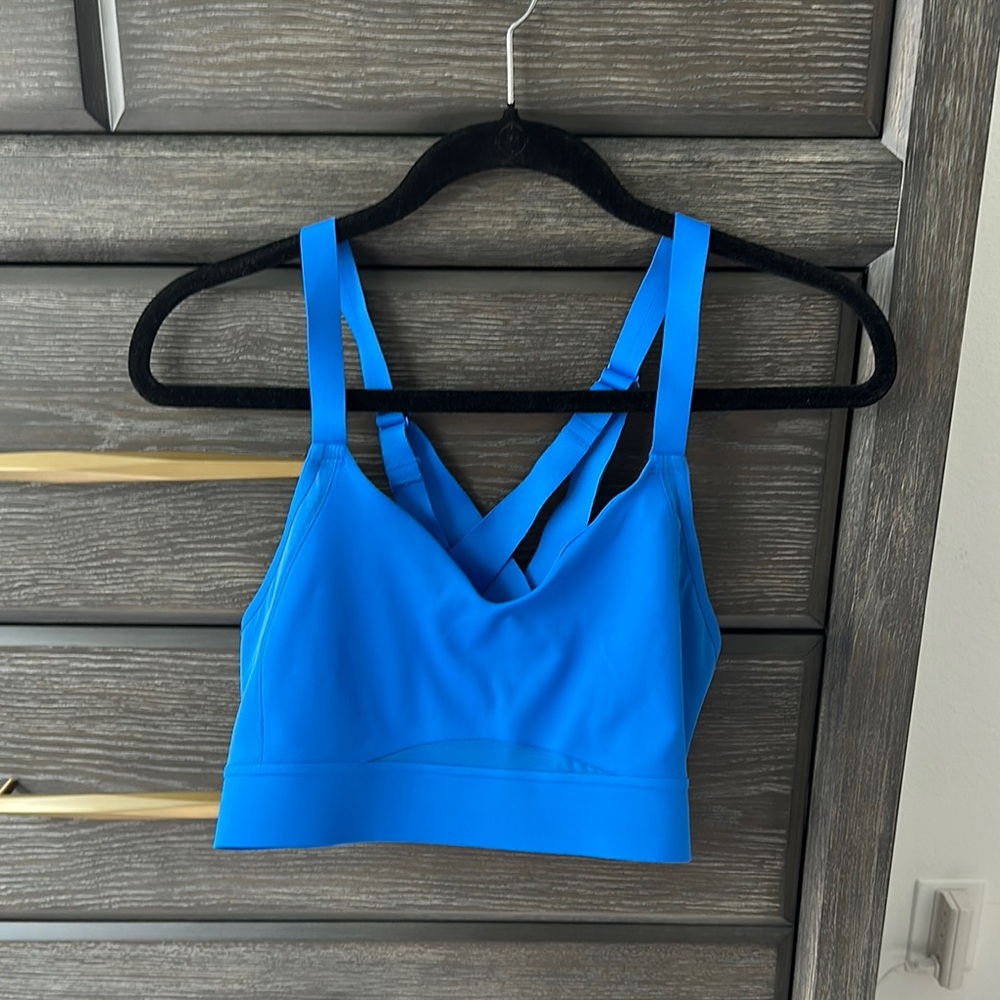 Brooks Blue Racerback Sports Bra